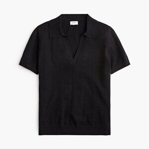 NWT J.Crew Factory Cashmere cotton-blend sweater-polo